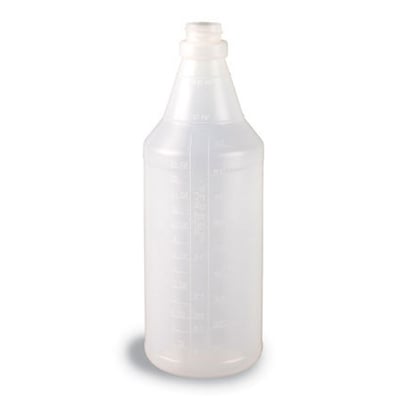 Bouteille vide en plastique 32oz, Graduée, Translucide